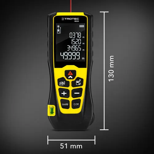 Laserski metar BD22 dimenzije