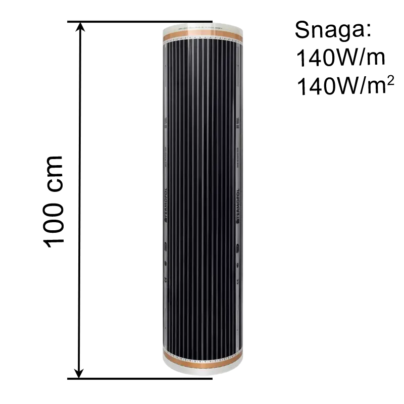 TF-310TL grejna folija 140W/100cm